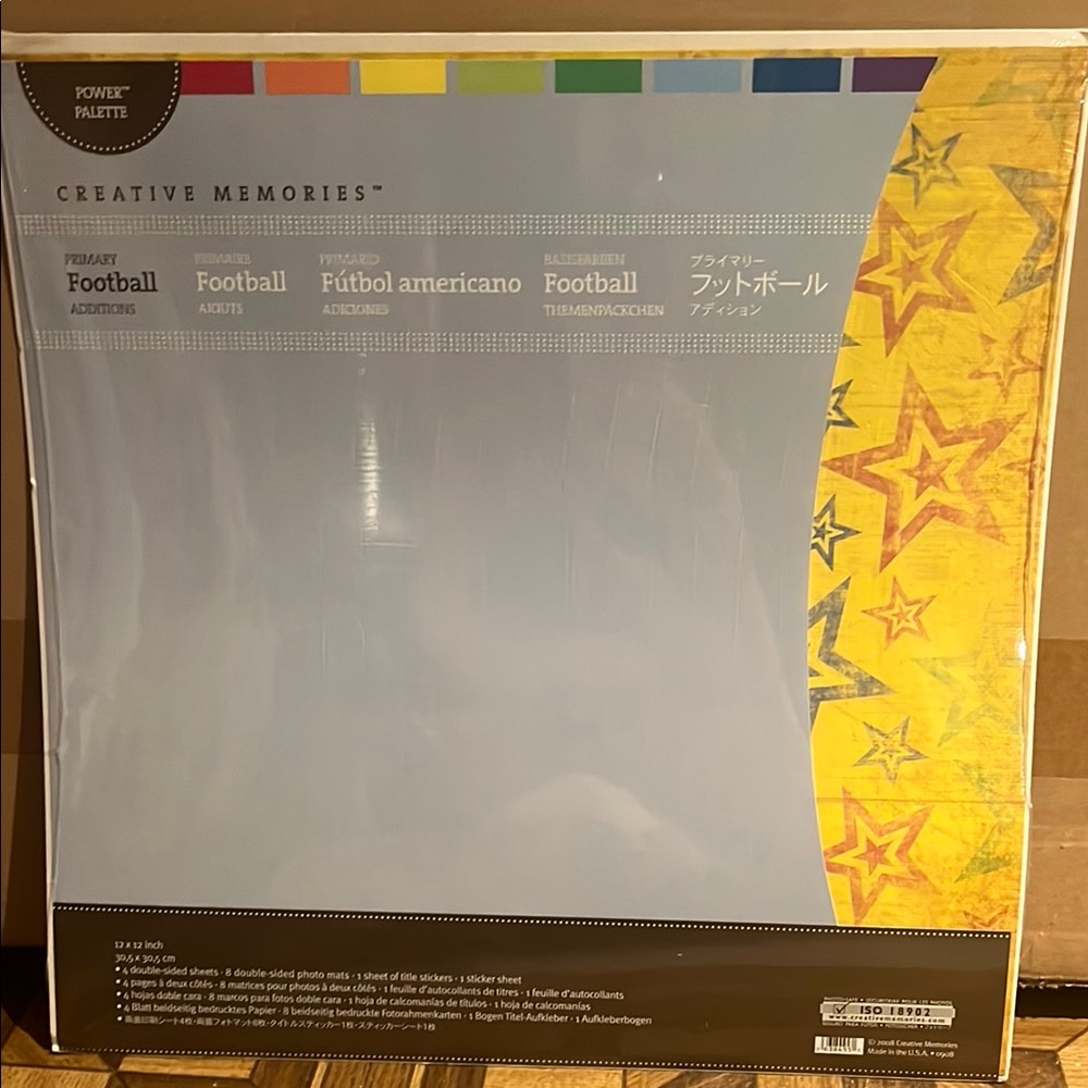 Creative Memories Primary Additions Football